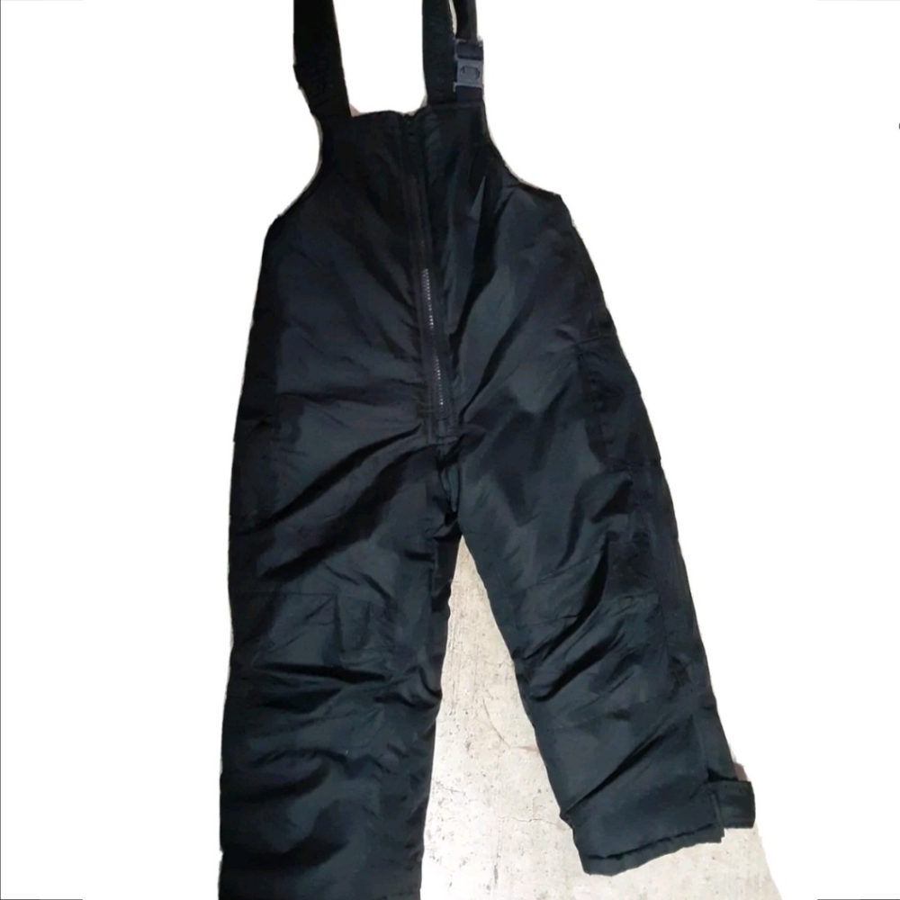 Rothschild Black Zip Adjustable Straps Toddler Snow Overall Lined & Filled
